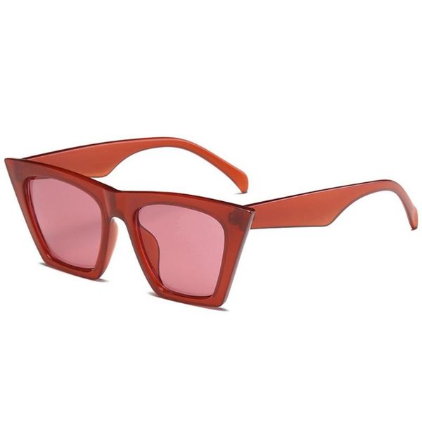 

outdoor eyewear punk flat cat eye sunglasses 2021 fashion colorsful sun glasses square shades lady brand designer eyeglasses uv400