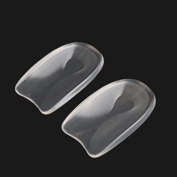 

shoes materials 2 pairs super soft gel silicone heel protector pad absorption cushion insole calcaneal spur insert, Black