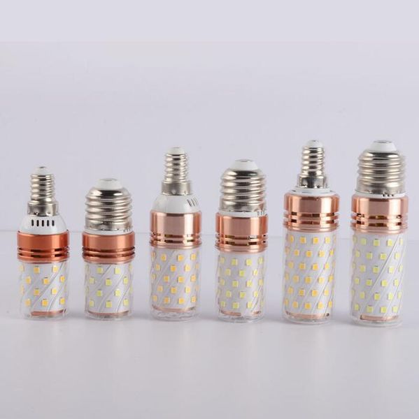 

bulbs yon e14 e27 8w 12w 16w led corn light bulb smd2835 85-265v 3 color temperatures integrated leds candle spotlight