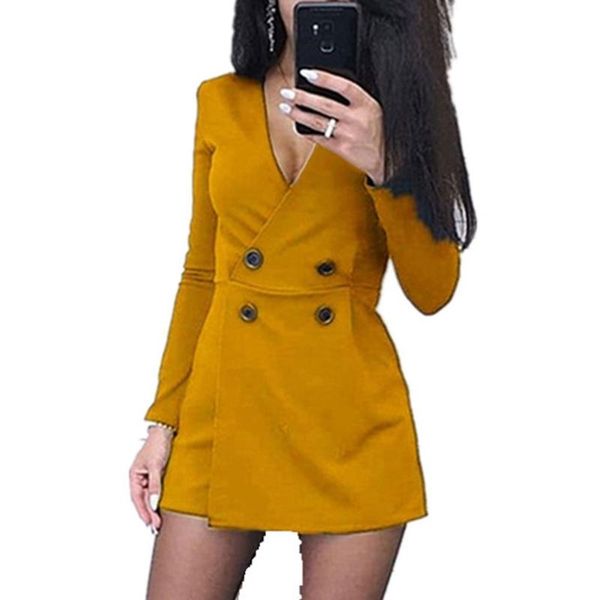 

women's jumpsuits & rompers women long sleeve jumpsuit short v-neck fahion business office ol overalls -mx8, Black;white