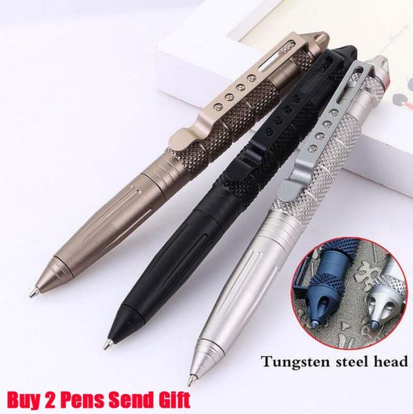 

fashion design self defense full metal ballpoint pen windows break security protection brass buy 2 pens send gift gel