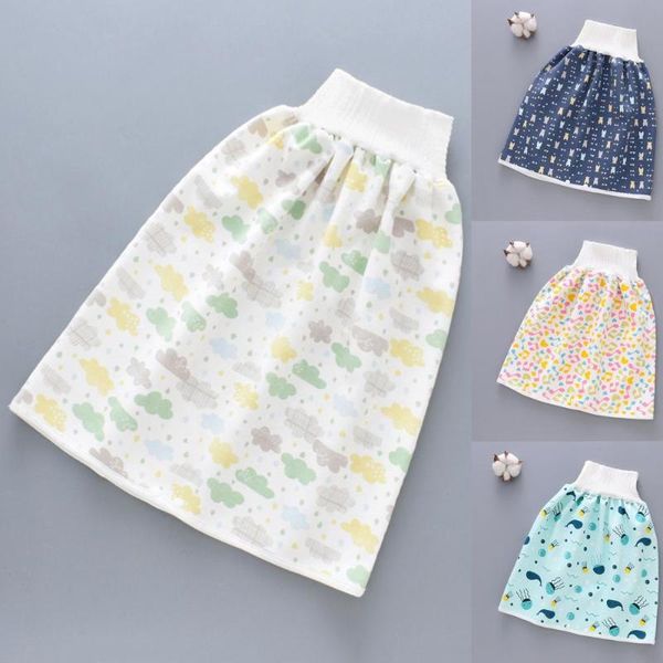 

cloth diapers toddler cotton diaper skirt high waist breathable tpu waterproof design changing pants washable reusable