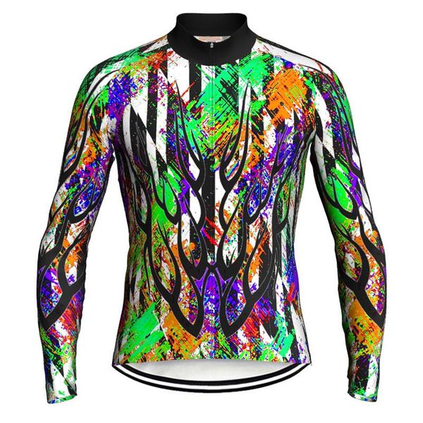 

racing jackets long cycling jersey mtb jacket shirt mountain bike clothing sports leisure comfort elastic wear road ride, Black;red