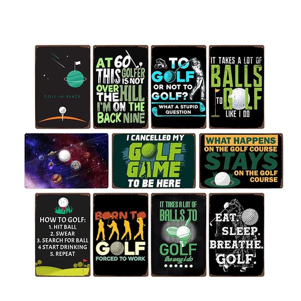 

golf metal plate sports vintage tin sign metal plaque stadium decoration poster bar club pub wall decorative 20x30cm