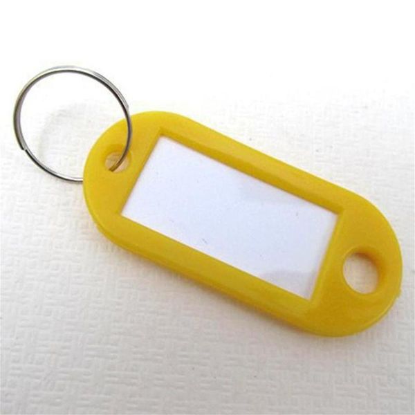 

hooks & rails 50pieces plastic key tags assorted rings id name card labels label cards chain keyring tool 2021
