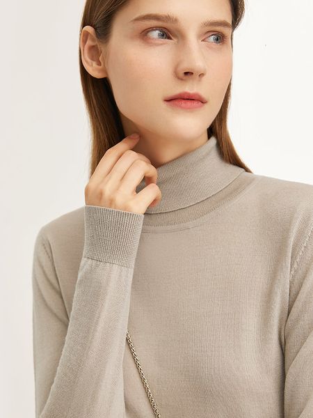 

women's sweaters minimalismo camisola de caxemira moda feminina gola alta malha s senhora do escritÃ³rio 100% lÃ£ blusas roupas femininas, White;black