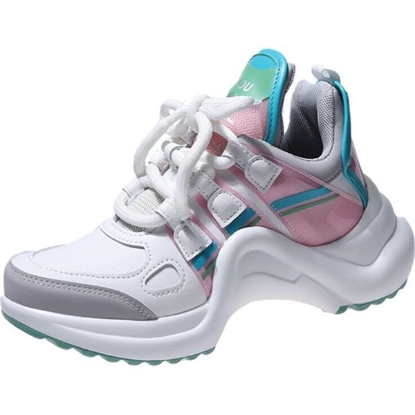 Mulheres Sapatos Mulheres Sneakers Feminina Moda Marca Cunhas Casuais Primavera Outono Chunky Designer Plataforma Sapatos das Mulheres Sapatilhas