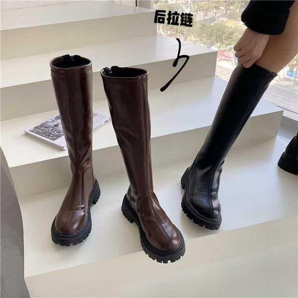 

boots autumn and winter 2021 thick soled for women, Black