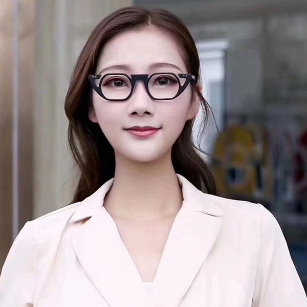 

fashion sunglasses frames retro small square hand made acetate eyeglass full rim rx glasses, Black