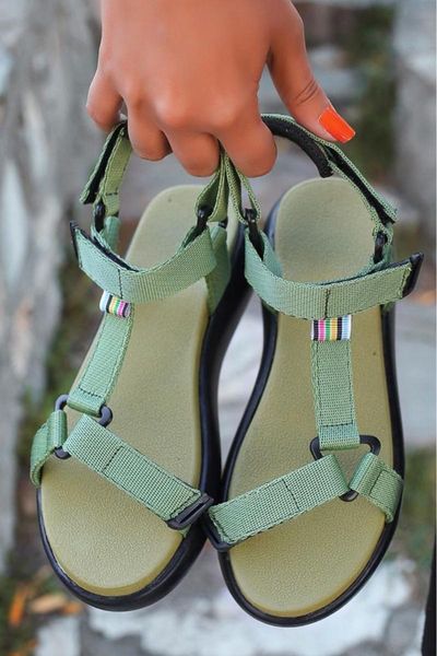 

sandals women's green jeff non-slip bottom, Black