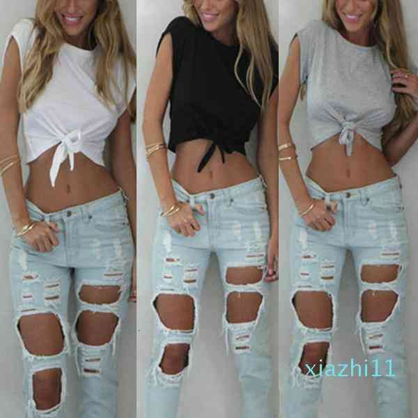 

women's t-shirt fashion-wholesale-summer fashion women casual cotton shirts crop black white o neck short sleeve tee s-xl 2lju