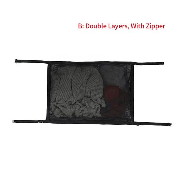

car organizer interior accessories sundries roof suv towel travel quilt storage bag easy install tent universal ceiling cargo net pocket