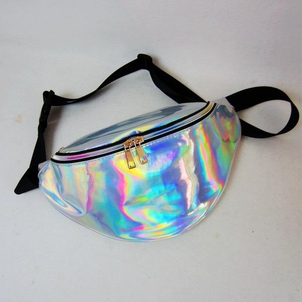 

belt bag waist pack bolsa feminina hip pouch fanny laser transparent hologram bags