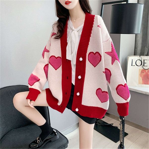 

women's sweaters sweaters length western sweater coat women's loose lazy style autumn winter versatile knitting cardigan mdt8, White;black