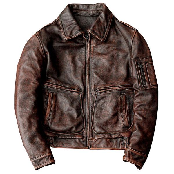 

men's leather & faux real picture genuine automotive men coats cowhide jackets street style oversize windbreaker winter clothes 5xl sto, Black