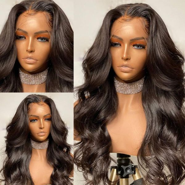

wigirl lace wigs human hair brazilian body wave 13x4 for black women bob wig pre plucked with baby, Black;brown