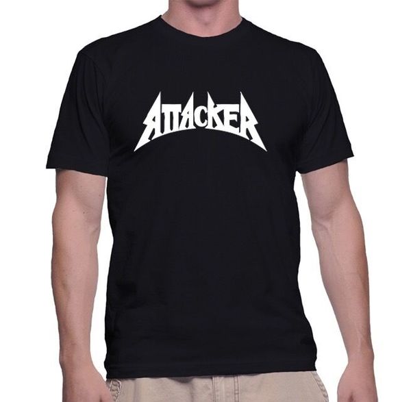 

attacker t-shirt/speed-thrash-black-death metal, White;black