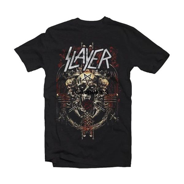 

men's t-shirts slayer 'demonic admat' t-shirt, White;black