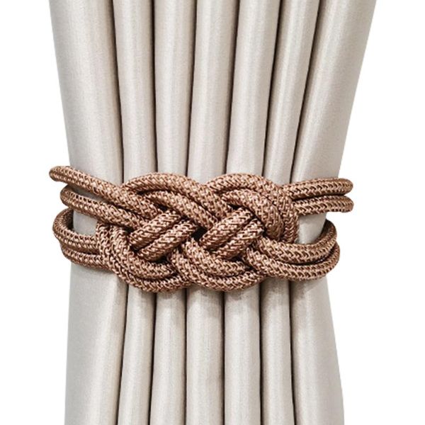 

magnetic curtain tiebacks drapery upgraded 2 pack 16 inch decorative holdback clip buckle for blackout other home decor