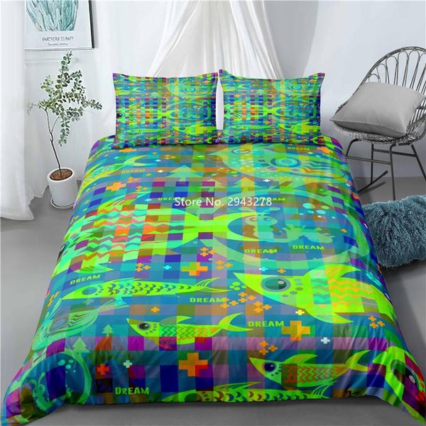 

bedroom decoration home textile flower bird fish insect pattern animal bedding set comfortable duvet bed cover pillowcase sets