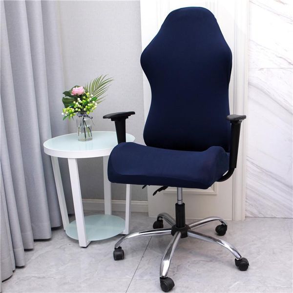 

elastic gaming chair cover spandex internet cafe computer office home furniture protector rotating armchair covers