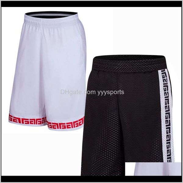 College indossa gli uomini Summer Basket Basket Maschile Abbigliamento sportivo bifacciale in esecuzione Traspirante Training Wear Plus Size Pantaloncini L5XL 1L77W BYNHD