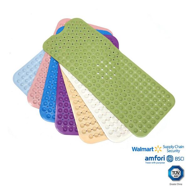 

bath mats household simple bathroom non-slip mats, home grooves, strong absorption, durable elastic pvc shower