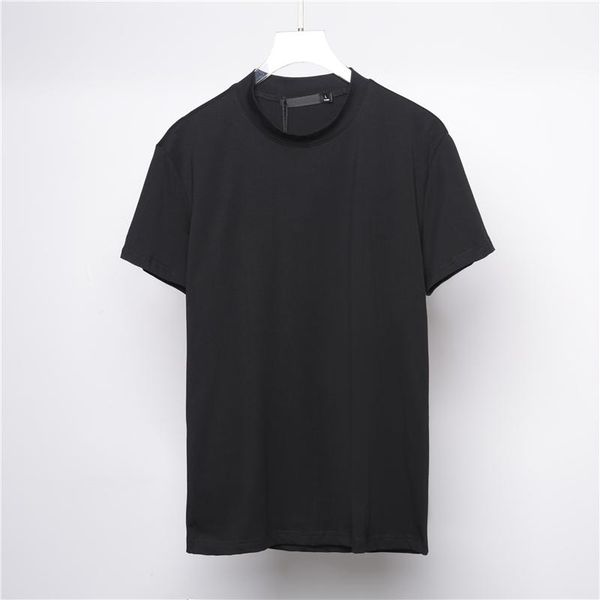 

men's t-shirts short sleeve t shirt spring/summer pure color stand collar fabric youth fashion trend versatile undershirt, White;black