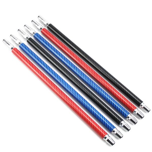 Fibra colorida fibra de carbono portátil shisha shisha filtro de fumar tubo inovador design porta-voz titular haste alemão dicas para mangueira de silicone dhl livre