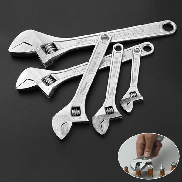 

hand tools adjustable wrench spanner 6 8 10 12 15 inch enlarge open multifunction universal pipe for repair