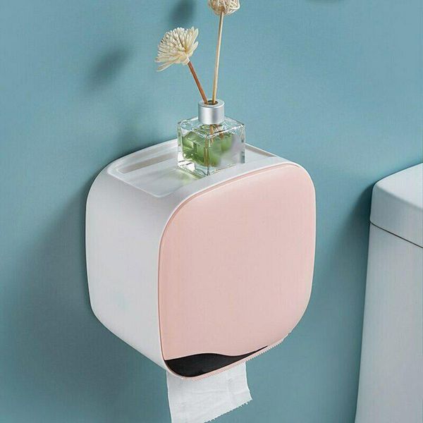 

tissue boxes & napkins punch-wall mount toilet paper holder shelf box for home bathroom kitchen waterproof
