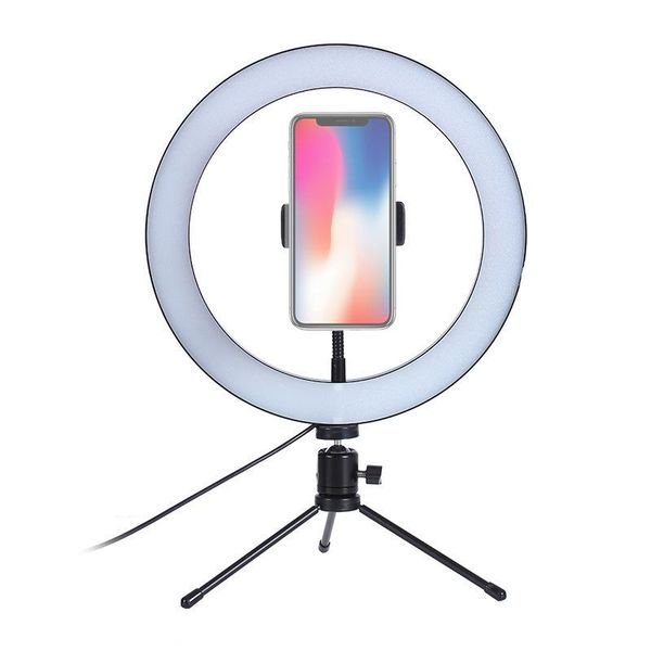 

flash heads dimmable led selfie ring light profissional camera phone pography usb lamp with tripod clip holder for video youtub