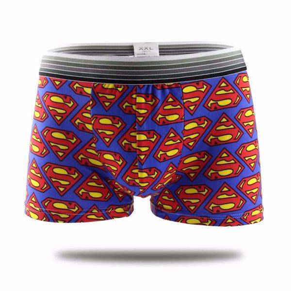 Unterhosen Cartoon Superhelden Herren Modische Unterwäsche Mittlere Taille Bequeme, atmungsaktive und weiche Boxershorts Amination