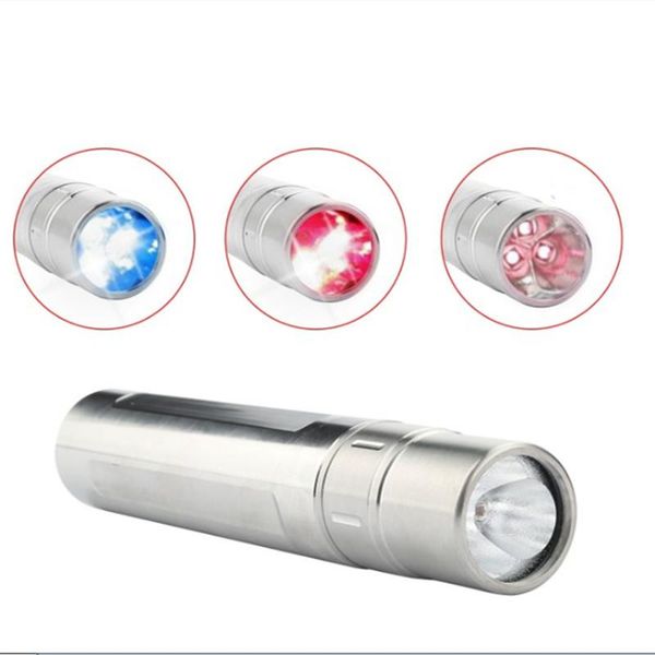 

grow lights 3 color 630nm 660nm 850nm pon light therapy torch joint pain relief portable led red
