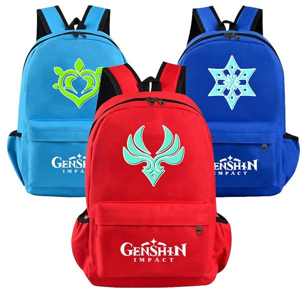 

backpack game genshin impact bags for women shoulders package satchel student backpacks casual lapmochilas