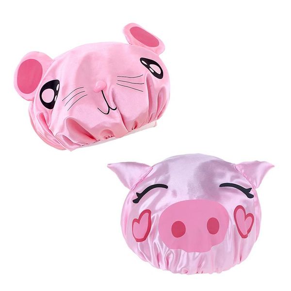 

shower caps double-layer children cartoon waterproof hair bathroom products bath
