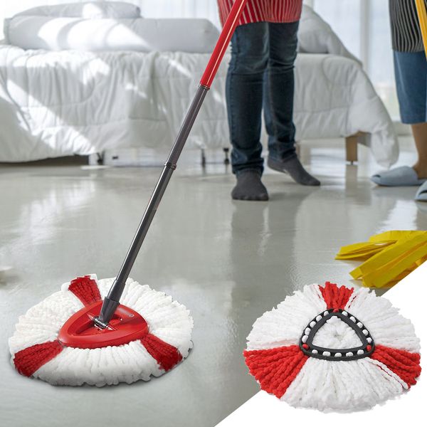 

3pcs repacement microfibre spin mop cean refi head for vieda o-cedar easywring househod ceaning toos mop accessories