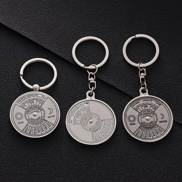 

keychains perpetual calendar keychain permanent keyring bottle opener, Silver