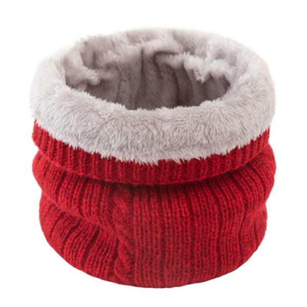 

winter outdoor cycling bib windproof soft men women scarf warm cotton scarves knitted shawl for sports caps & masks, Black