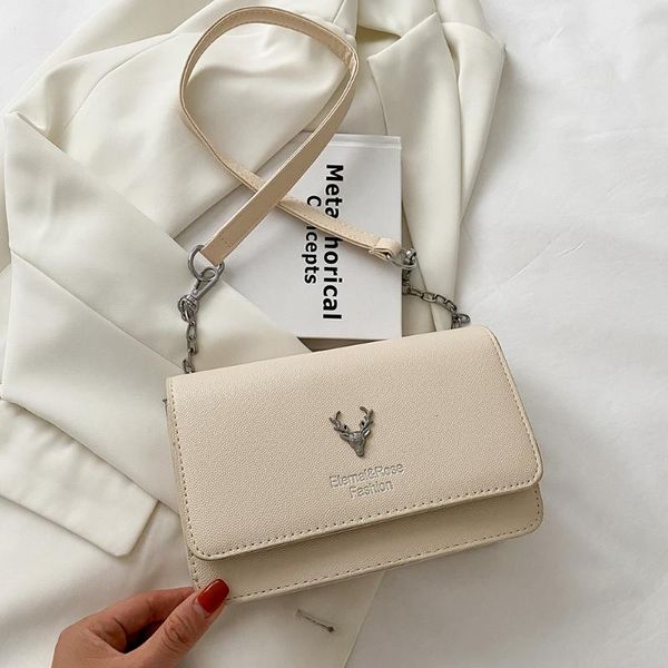 

evening bags fashion women's pu leather solid color and chain design shoulder bag summer casual women mini flap hasp handbags