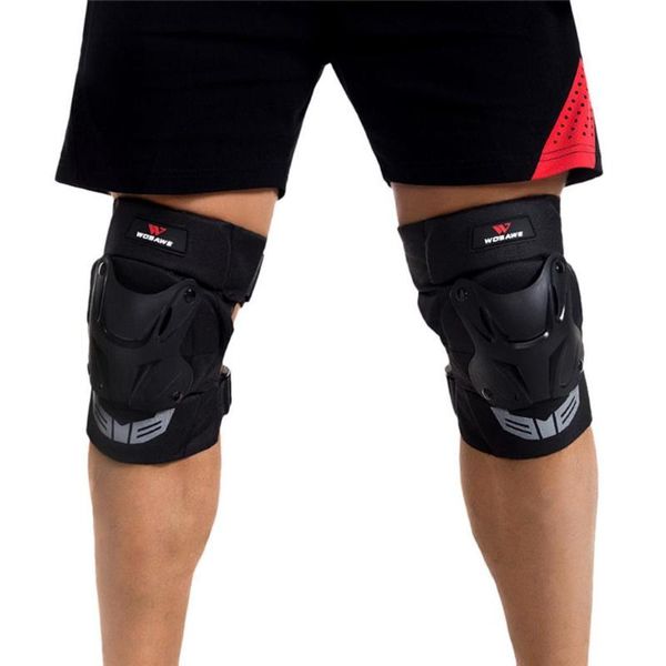 

elbow & knee pads flexible double fastening tape design outdoor 36-50cm/14.2-19.7inch sports anti-fall, Black;gray
