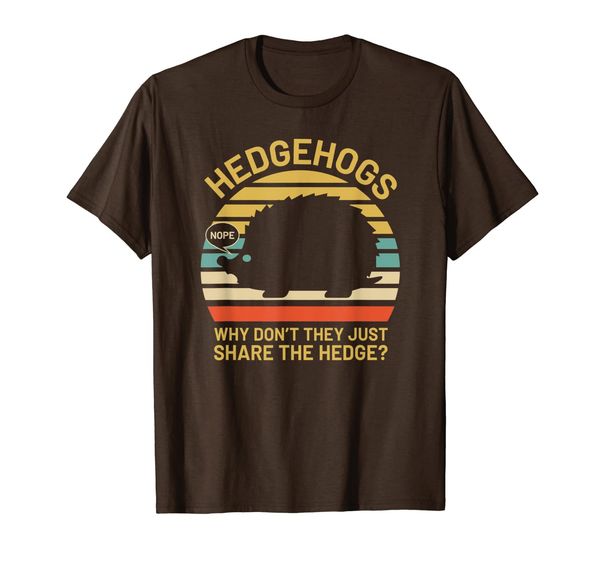 

hedgehogs why don't they just share the hedge t-shirt, White;black