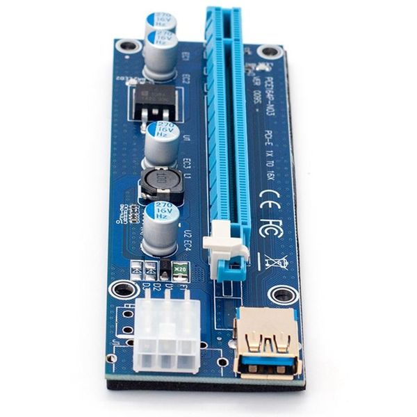 

computer cables & connectors 009s adapter cable pci-e1x to 16x image card extension gold-plated board riser