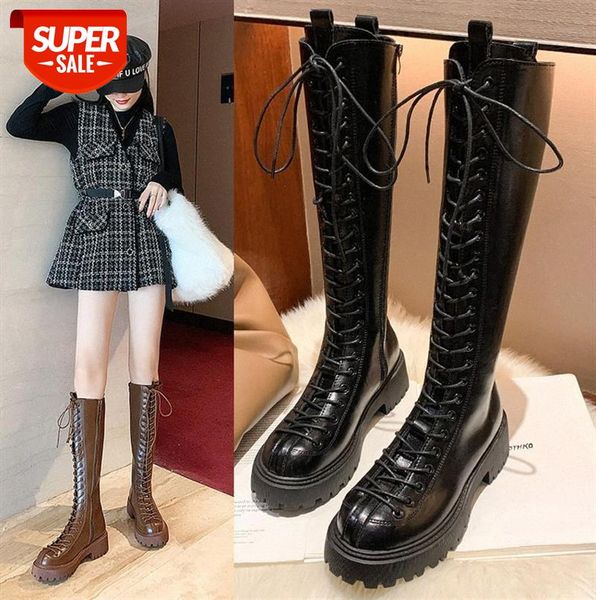 

martin boots women's tide ins british style plus velvet all-match soft leather black motorcycle long #wq0i