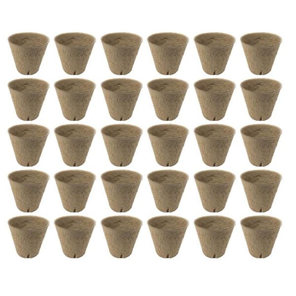 

100pcs portable seedlings cultivation paper cups nursery production planters & pots