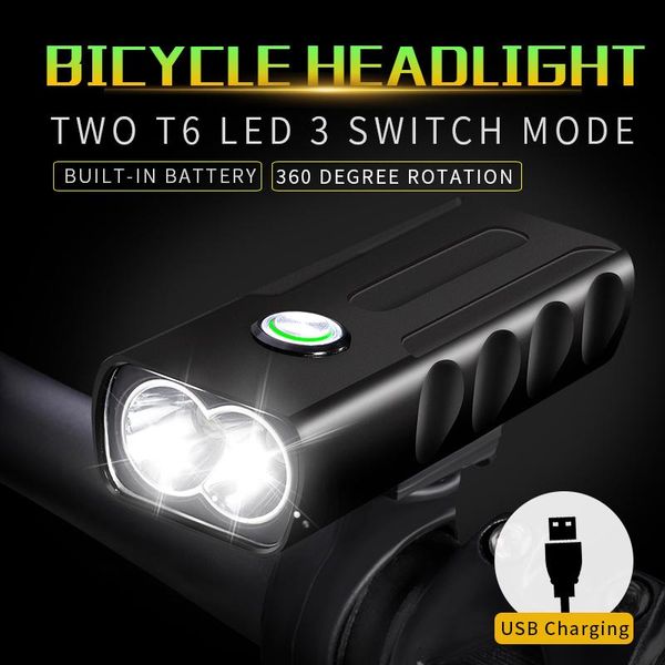 

bicycle light 1000 lumen bike built in battery usb charge aluminum alloy cycling waterproof accessory lights