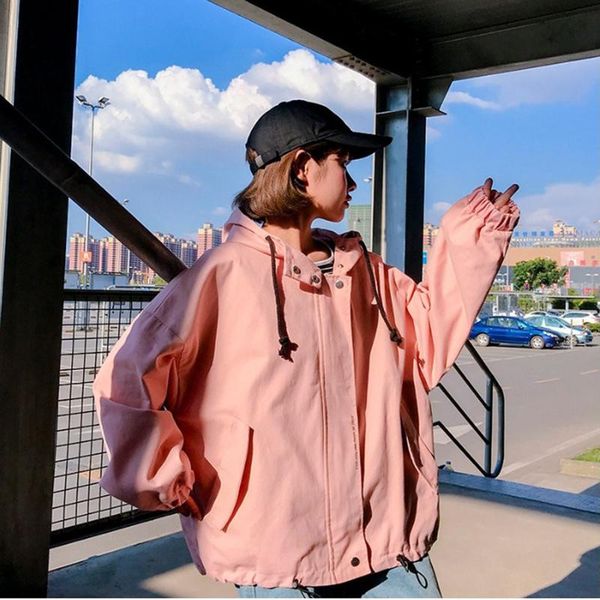 

women's jackets 2021spring autumn ins harajuku style bf loose ulzzang korean version of the wild baseball uniform jacket womenle92, Black;brown