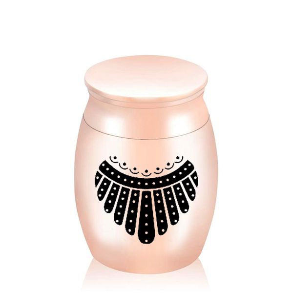 

small ceramics keepsake pendant urns for human ashes storage jars for pets cremation mini funeral urn, Silver