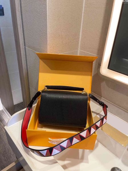 

shoulder bags women crossbody tote handbag leather messenger classic water ripple chain fashion designer lady wallet 1110