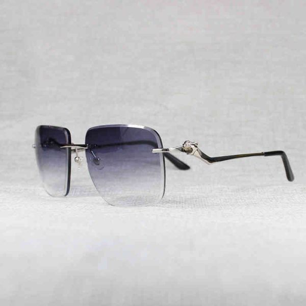 

2022 factory wholesale model oversize rimless men style lens shape women shade clear galsses frame reading gafas for outdoor 120 sunglasses, White;black